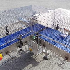 modular conveyor with 90 degree turn