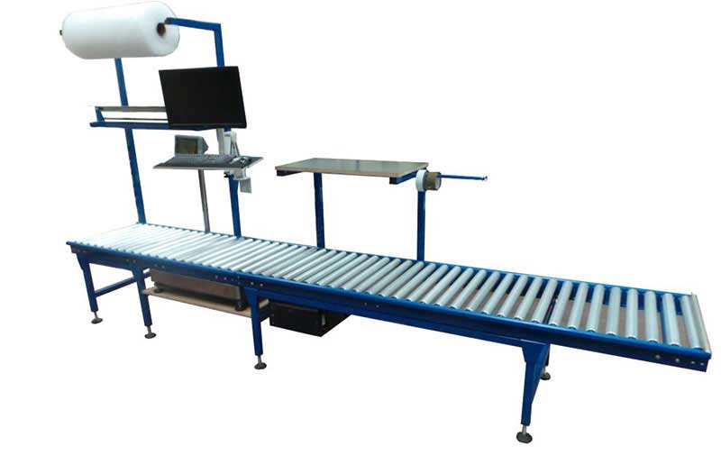 lean roller conveyor workstation