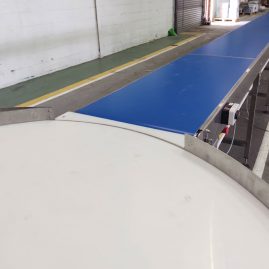 20m Belt Conveyor to rotary table