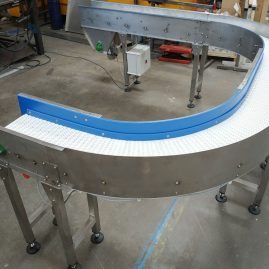 Curved modular conveyor