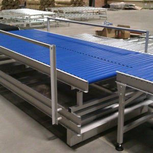 Gravity roller conveyors