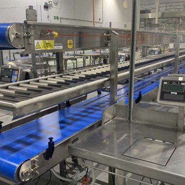 3 tiered conveyor system installation