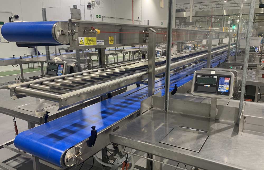 3 tiered conveyor system installation