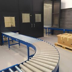 gravity roller conveyor bend