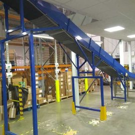 Mezzanine belt conveyor