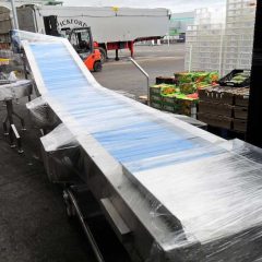 wrapped roller inspection conveyor