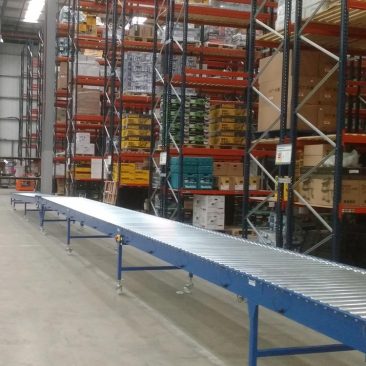 warehouse 24v driven roller conveyor