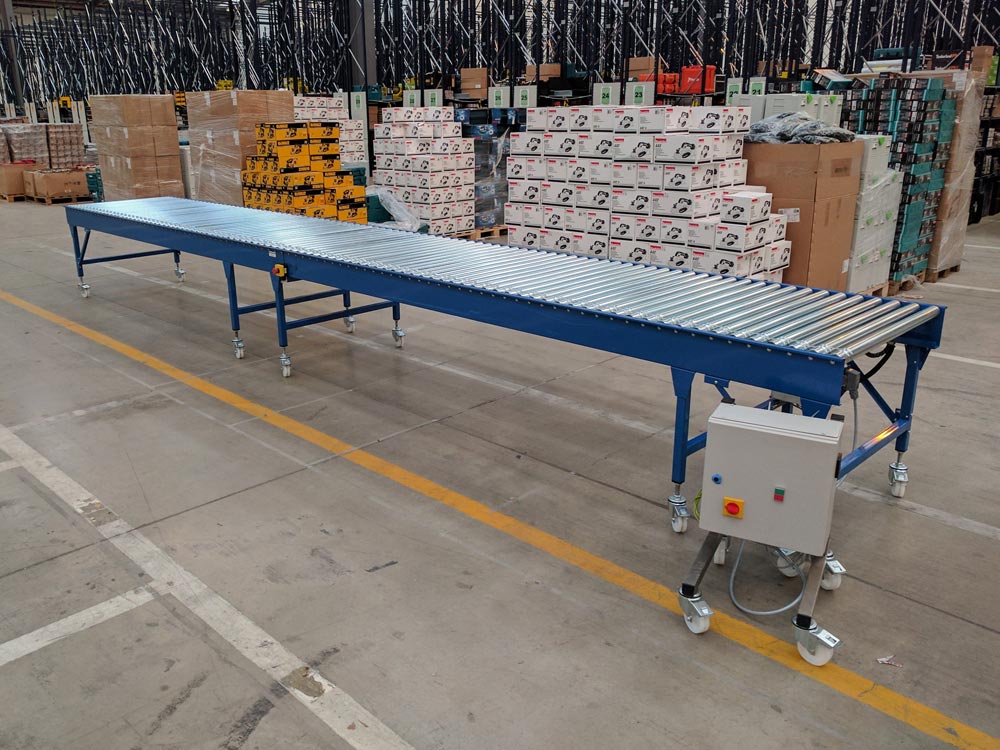 warehouse 24v driven roller conveyor