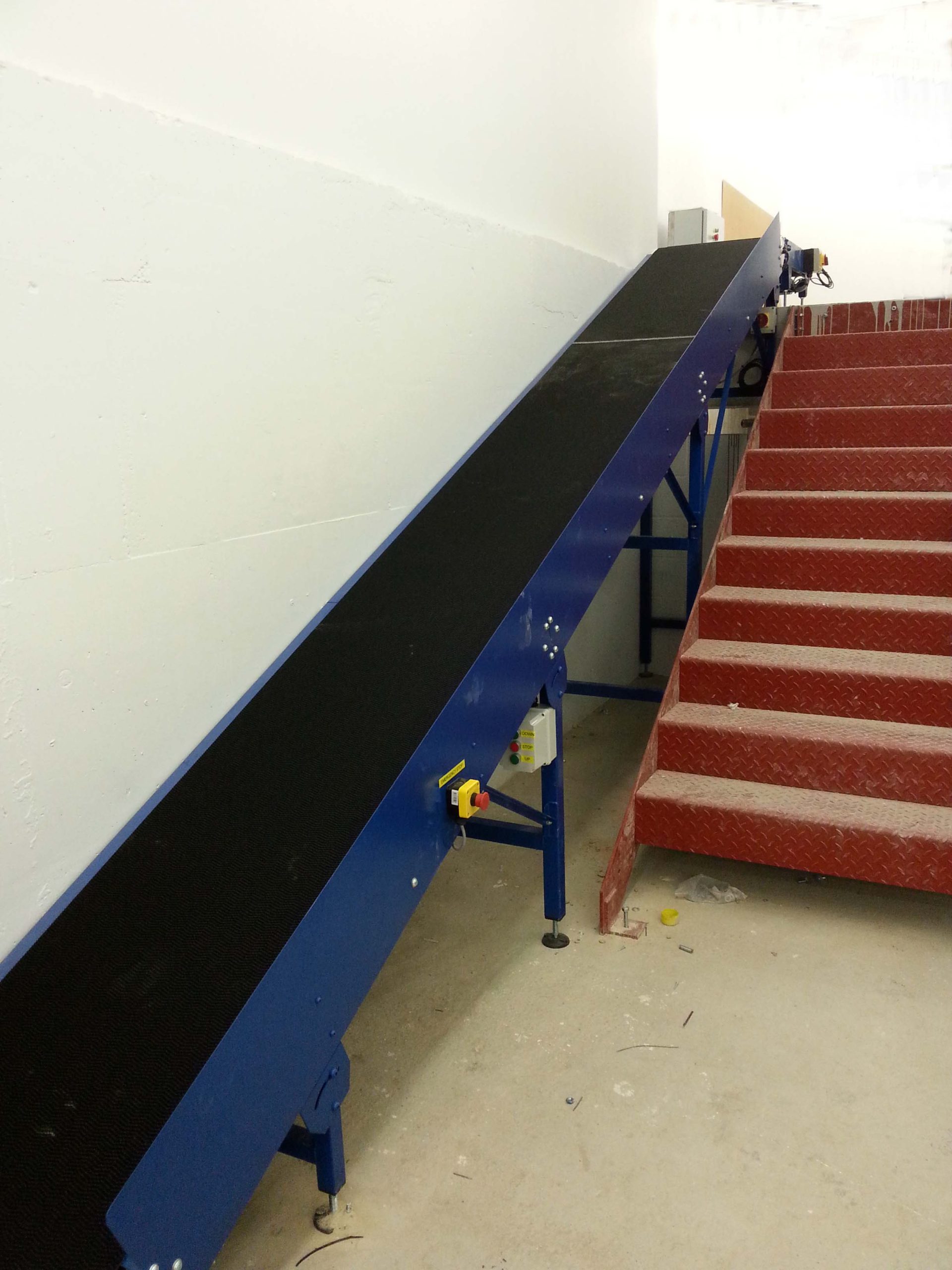 incline belt conveyor