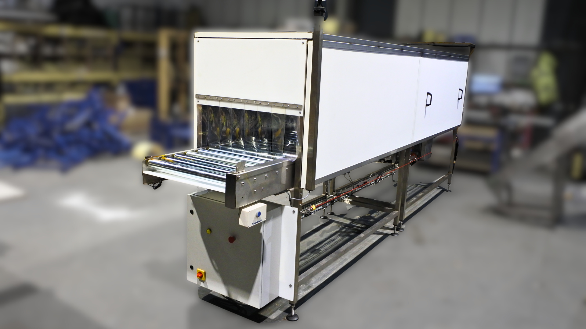 drying and cooling conveyor with fans