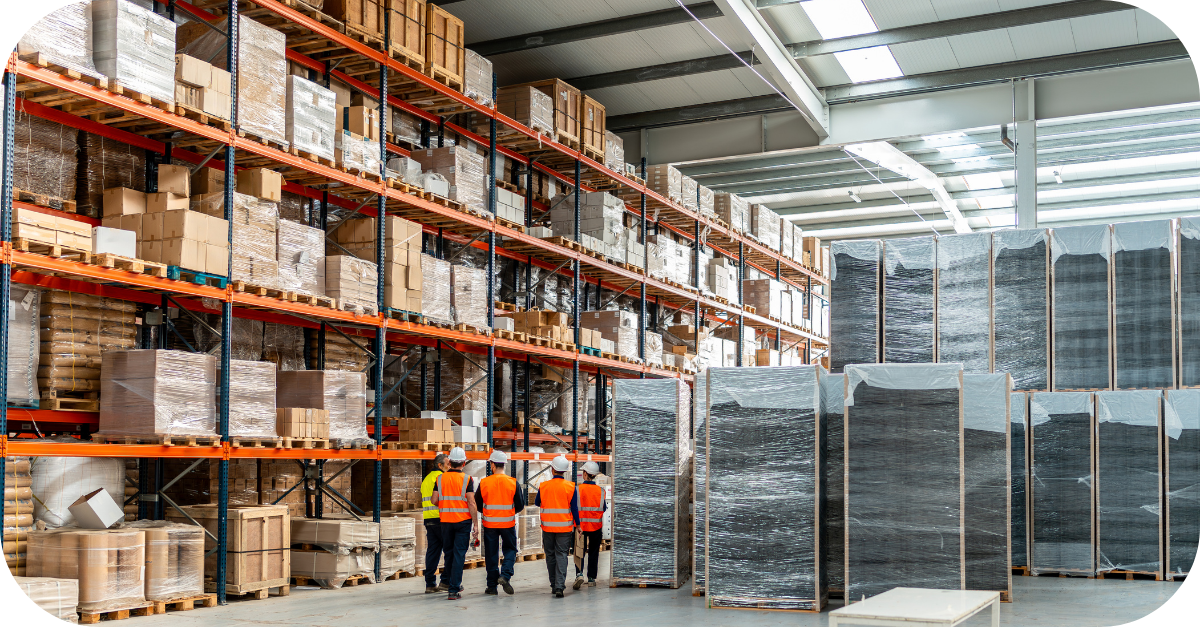 warehouse stock area